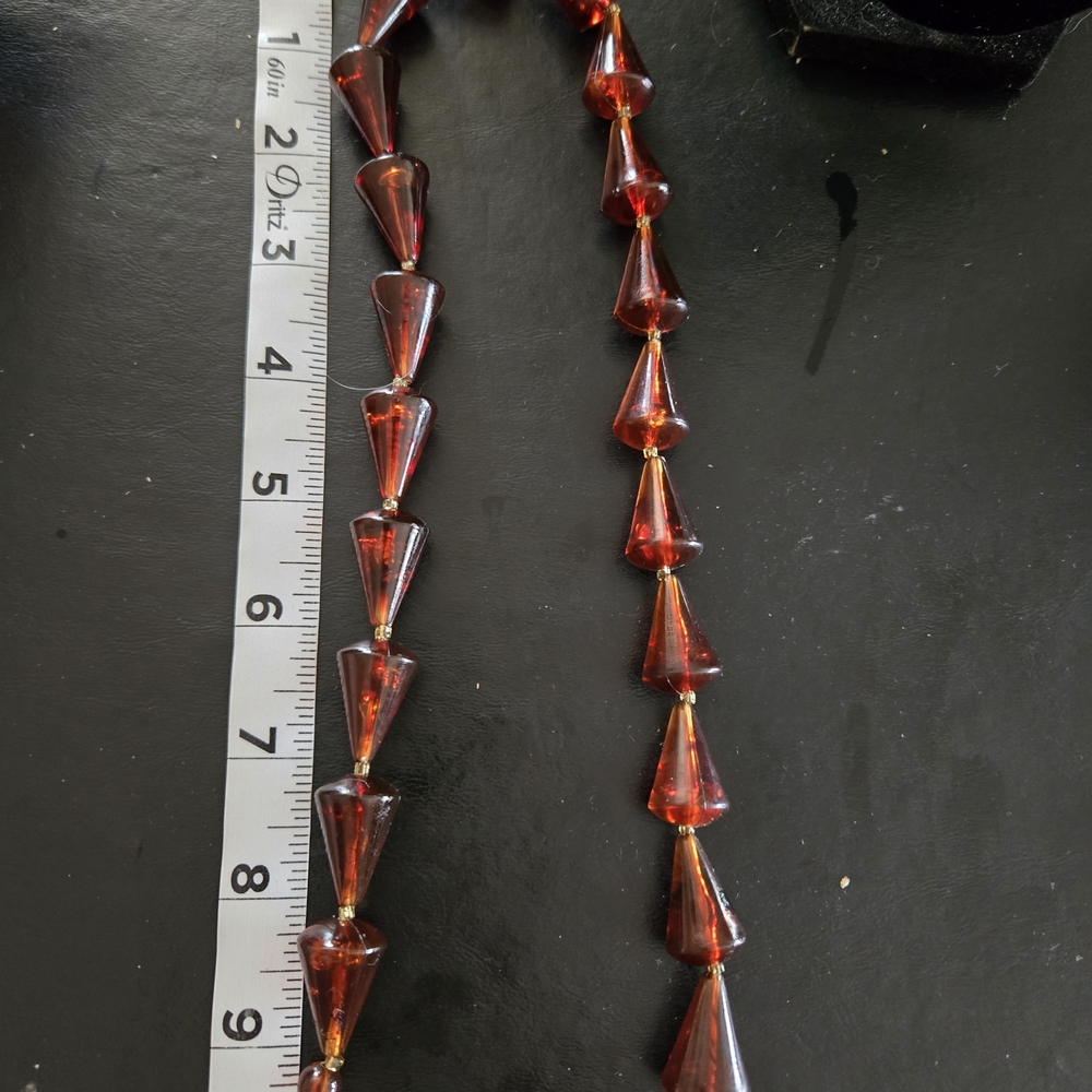 Elegant Red Beaded Necklace